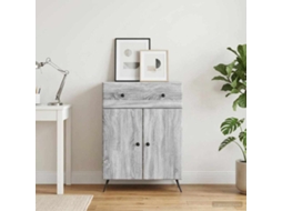 Vidaxl Buffet Sonoma Cinzento 66 X 34,5 X 90 Cm Derivados De Madeira