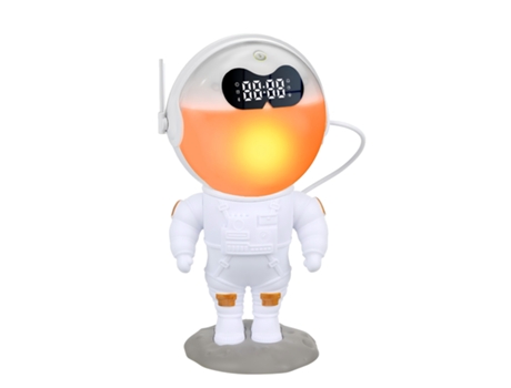 Despertador Astronauta Com Ruído Branco Bluetooth, Música Ambiente E Luz Noturna De 10 W Perobuno