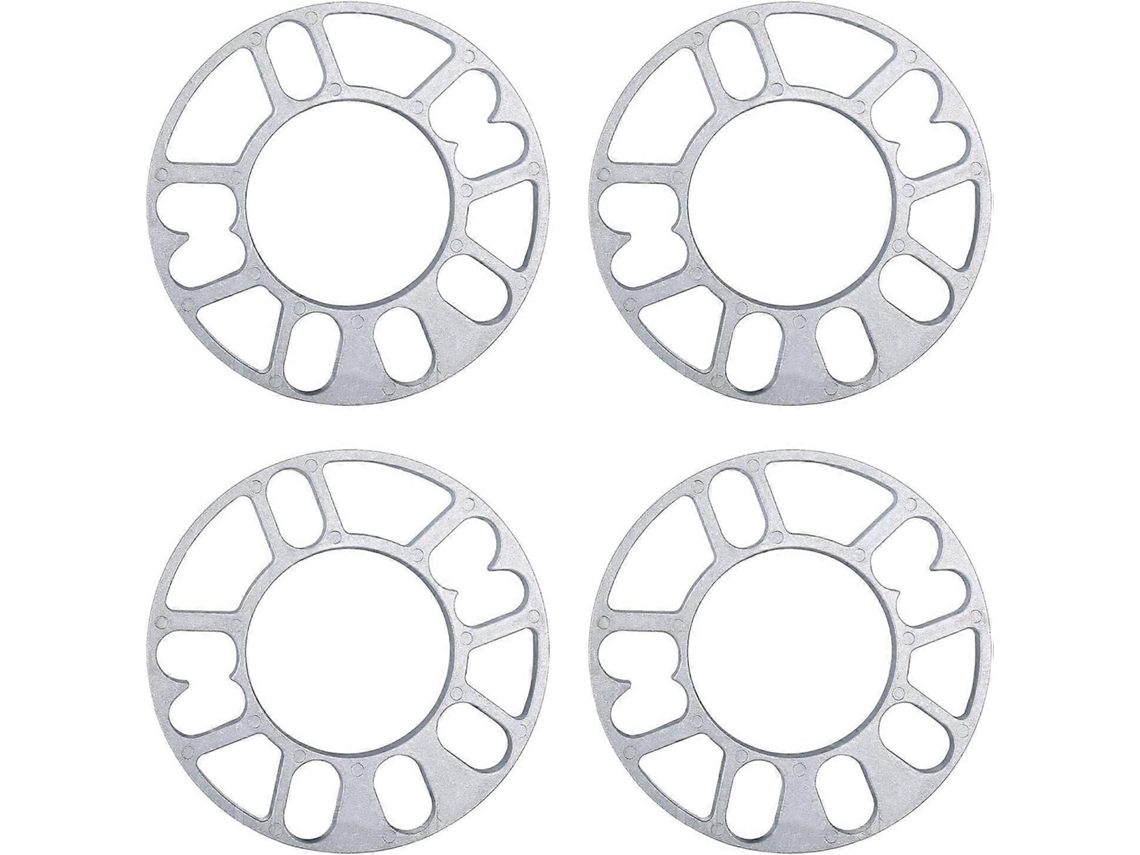 Espaçadores De Roda De Liga De Alumínio De 4 Peças De 5 Mm, Universal Para Montagem De Roda Com 4 Ou 5 Parafusos, Para Automóvel