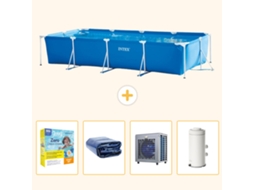 Intex Piscina Com Estrutura Retangular - 450x220x84 Cm - 5-peças S157