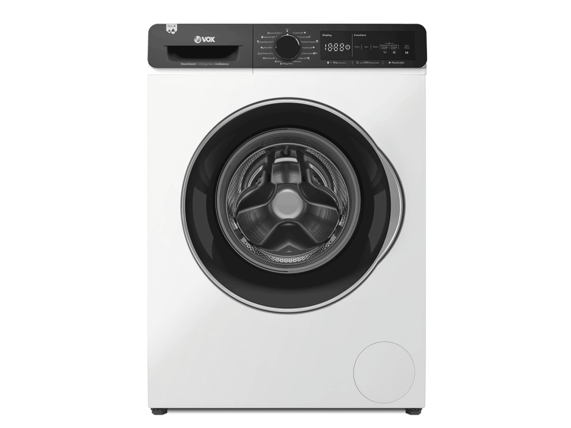 Máquina de Lavar Roupa VOX WM1288SAT2T15D (8 kg - 1200 rpm - Branco)