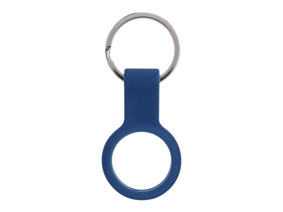 Mali capinha de Silicone Anti risco com Portachaves para Localizador de Telefone Ios (azul)