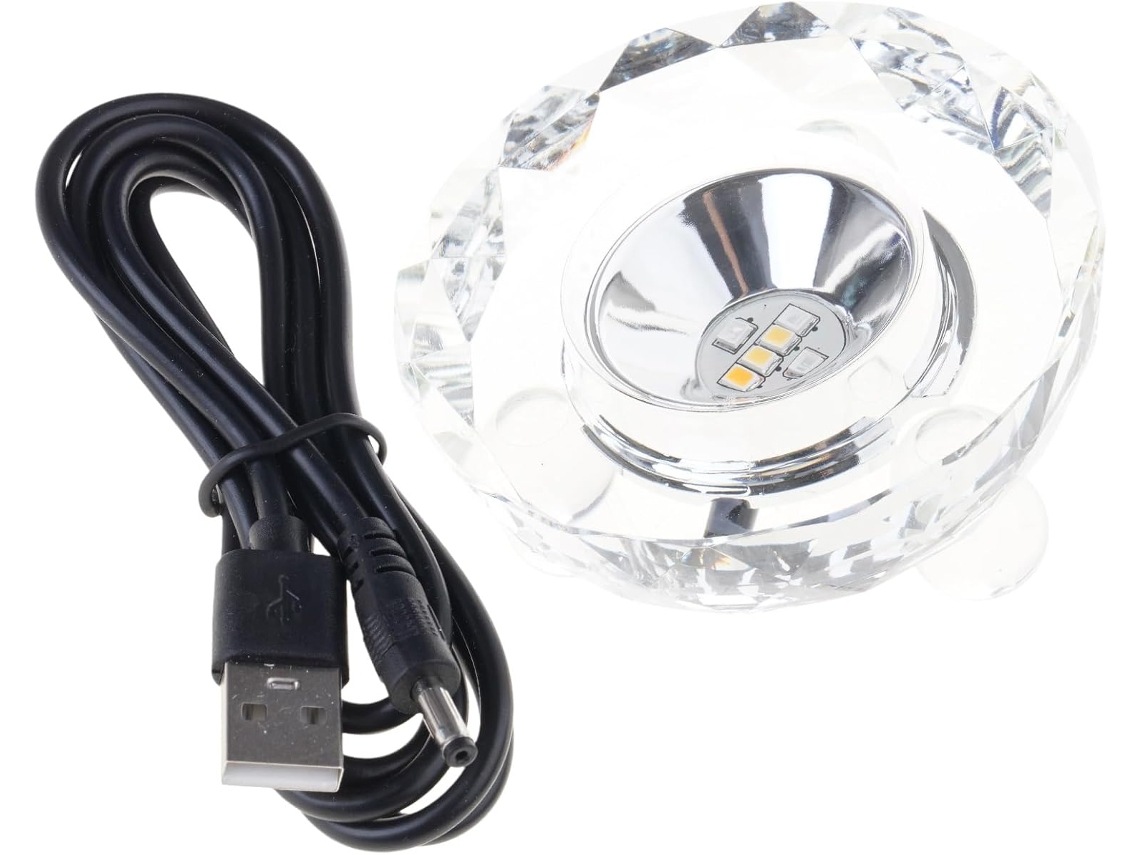 Base Iluminada Por Led Multicolorida Com Alimentação Usb Para Exibição De Cristais E Obras Arte, Design Durável De