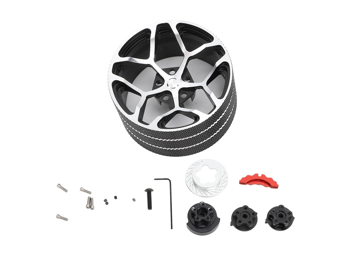 Mali volante de Transmissor de Metal para Futaba Dumborc Radiolink Wfly Controle Remoto Rc Preto
