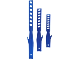 Conjunto De 3 Varetas De Plástico Azul Para Misturar Tinta.