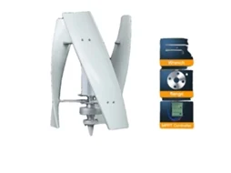 Turbina Eólica Vertical, Alta Eficiência, Baixo Ruído, Branca, 12v, Controlador Mppt Gratuito, 5000w, Controlador Mppt Gratuito, 5000w, 48v