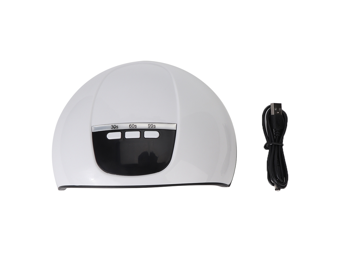 Lâmpada De Unhas Led Usb 45w Secador Rápido De Esmalte Em Gel Para Manicure Branco