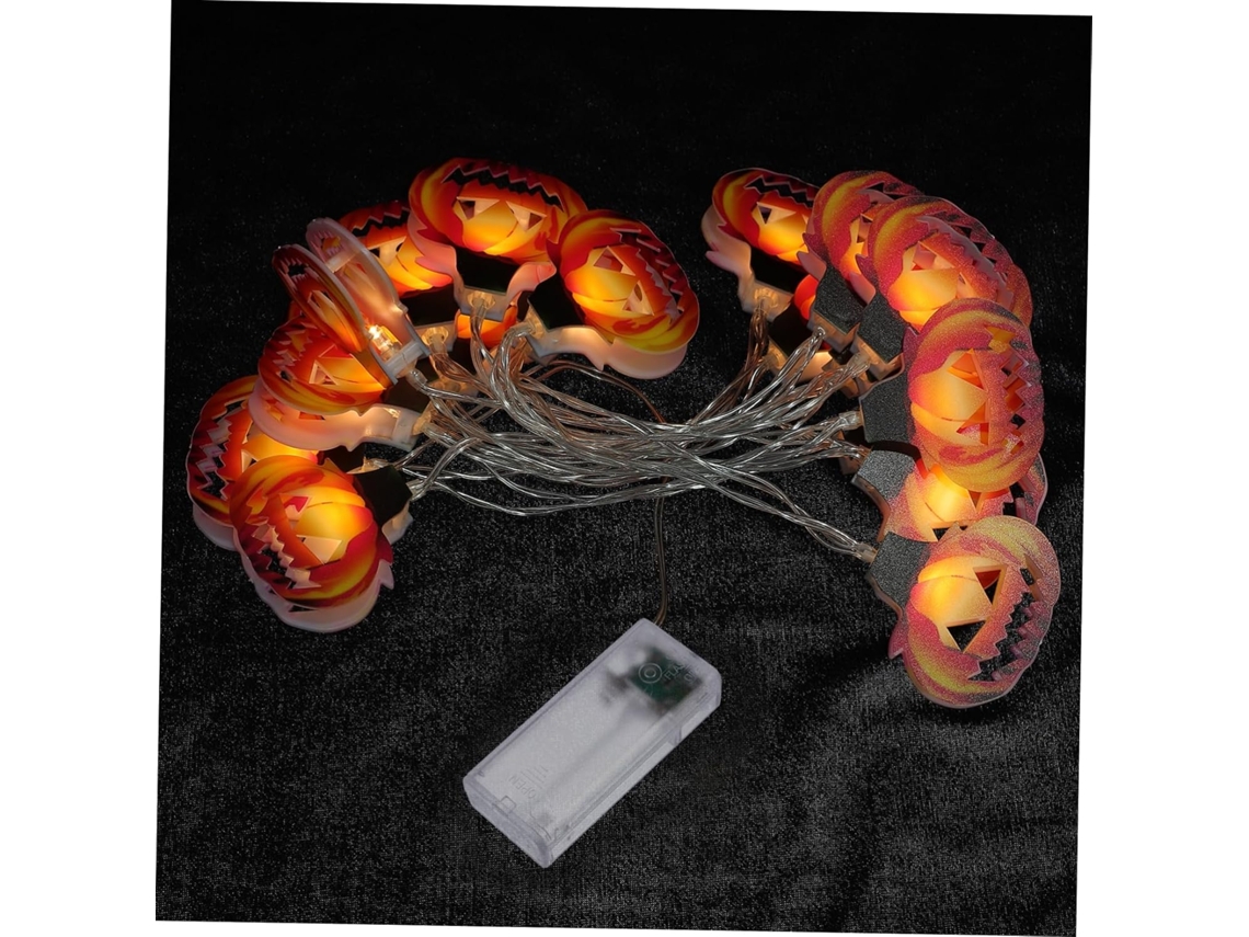 Luzes De Cordão Em Formato De Abóbora Para Decoração De Halloween, Luminária De Abóbora, Iluminação Gokoco