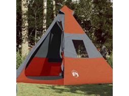 Tenda De Campismo Tipi Para 7 Pessoas Impermeável Laranja