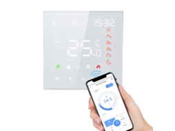 Termostato Inteligente Wifi, Tuya, Controle de Voz, 16a, Digital, Programável, Lcd Touchscreen, Aquecimento Elétrico | S/MARCA