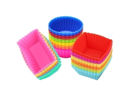 Formas de silicone reutilizáveis 2025 para cupcakes e muffins, 36 peças antiaderentes multiformato