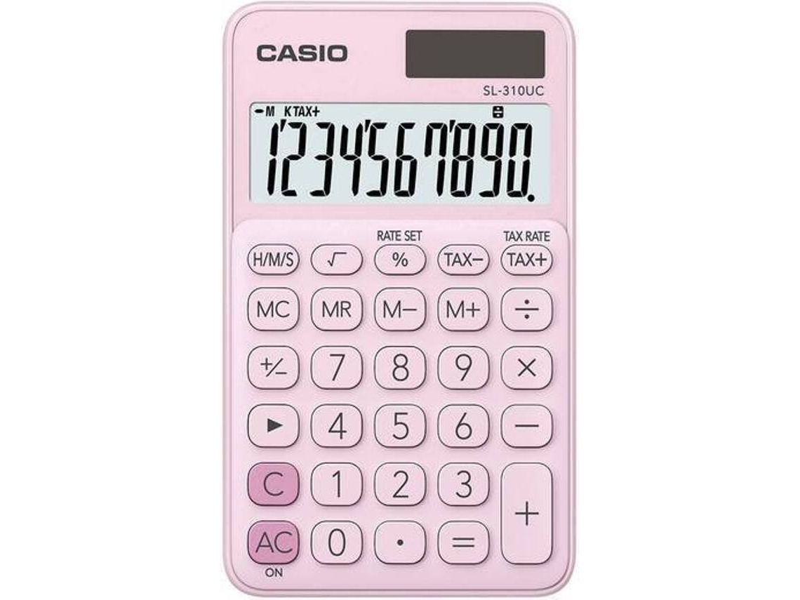 Calculadora Básica CASIO SL-310UC-PK Rosa (10 dígitos)