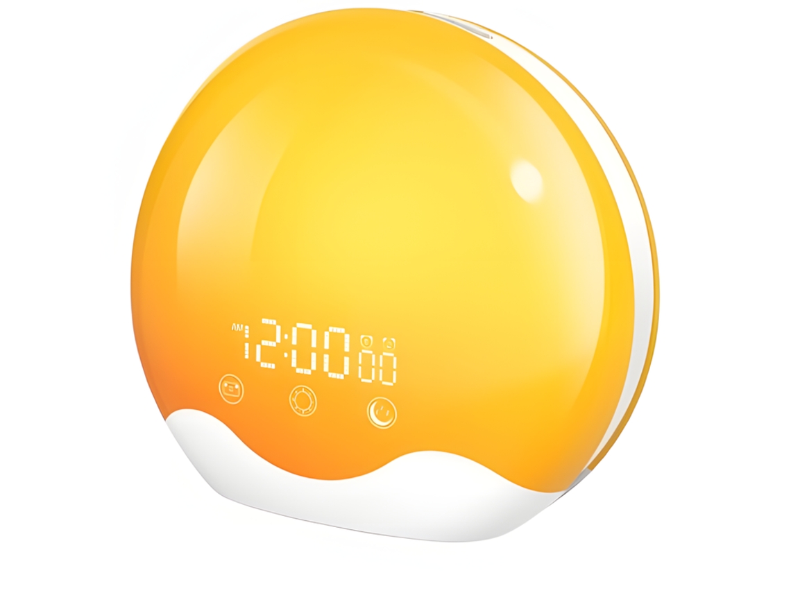 Despertador Do Nascer Do Sol Ecrã Táctil Com Luz De Despertar Despertador Com Iluminação Dupla Face Para Pessoas Com Sono Intenso Ajuda Para Szsmart