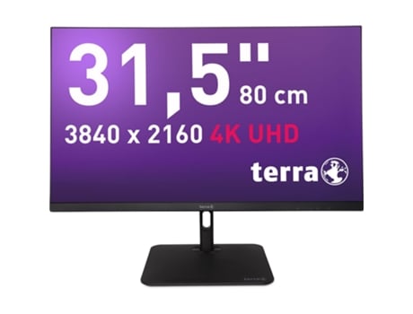 80cm/31,5 Terra 3295w Pv 4k Ips 5ms Hdmi Dp Rj45 Usb C Caixa de Som Preta (3840x2160)