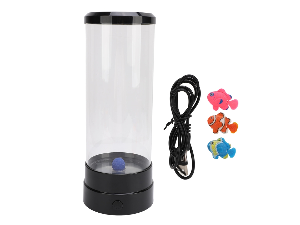 Lâmpada Led 8 Cores Bolhas Pesca Aquário 5v Preta