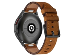 Pulseira de substituição universal para relógio inteligente de 22 mm, camada superior de couro bovino, pulseira ajustável para bicicleta elétrica