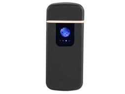 Isqueiro Elétrico Táctil Recarregável Usb À Prova De Vento Preto