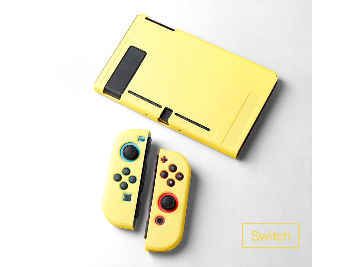 Capa para Nintendo Switch Ns, Capa Protetora Antiderrapante em Tpu SPQMENT (amarela)
