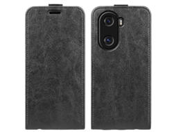 Capa De Celular For Honor X40i R64 Com Textura E Abertura Vertical Em Couro.