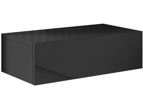 Conjunto de 2 Mesas de Cabeceira MÓVEIS BONITOS Europa (Preto - Melamina - 46x34x15 cm)