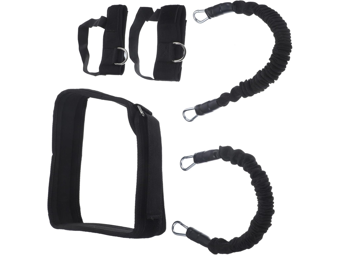Conjunto De Faixas Resistência Para Fortalecimento Muscular Das Pernas Ibasenice Com Tubos Duplos 18kg 40lb