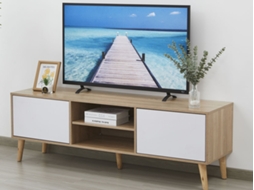 Móvel TV Istambul (Branco, Carvalho Claro)