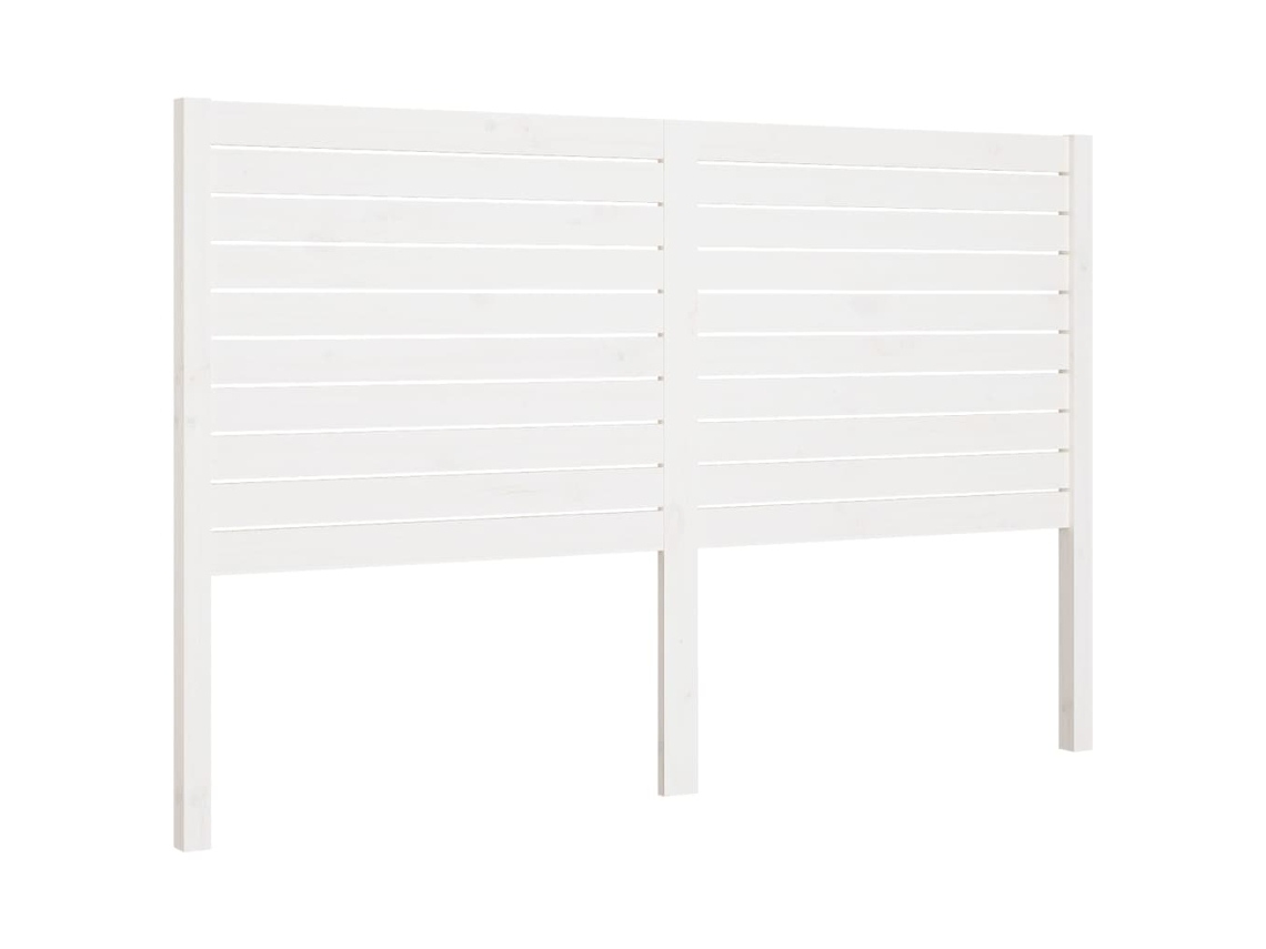 Cabeceira de Cama 141x4x100 Cm Pinho Maciço Branco MAISON EXCLUSIVE