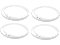Conjunto de 4 Anéis Reposição Reforçados em Malha para Ventiladores Chão, Mesa e Parede. Montagem CHABERLU