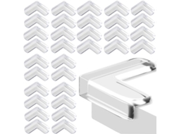 Protetores de Cantos ZRUXE 32 peças, transparentes, PVC