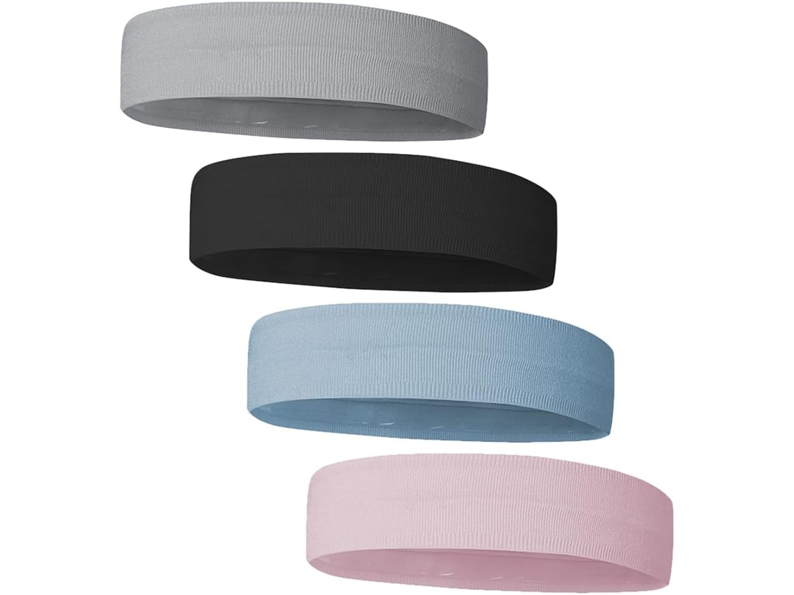 Conjunto de 4 Faixas de Cabeça Esportivas SFUSHOS