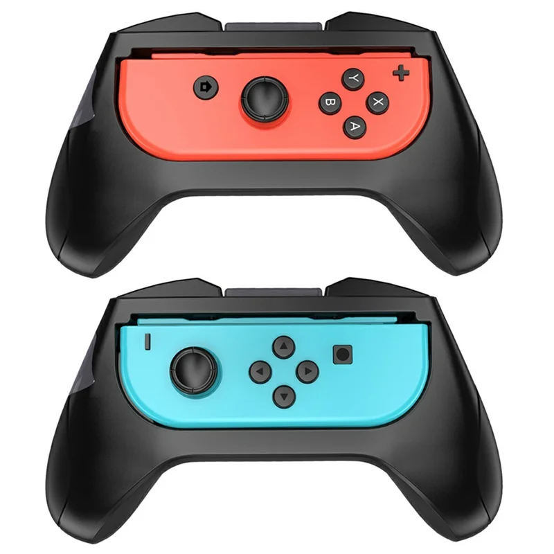 Capas Zruxe Para Nintendo Switch Grip Preto Antiderrapante (par Esquerdo E Direito)