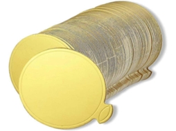 Lurelia Papel Para Forno, 100 Unidades, Redondo, Dourado, Para Forno E Pastelaria