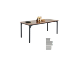 Mesa de jantar retangular de madeira Vevor Table Only 180 x 80 x 75 cm para 6 a 8 pessoas