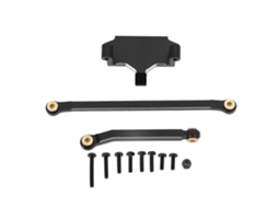 Mali conjunto de Suporte de Servo e Ligações de Direção em Alumínio para Carro Rc Hobbyplus 1/18 4wd Cp18p Preto