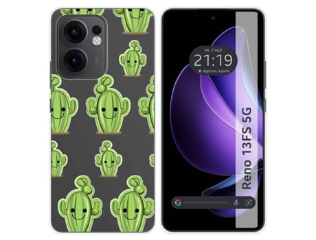 Capa Design Cacto Para Oppo Reno 13fs 4g / 13 Fs 5g Tumundosmartphone Multicor