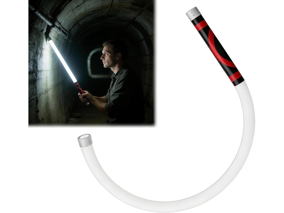 Lanterna Led Flexível Com 3 Modos De Brilho, Luz Dobrável Para Inspeção Mec., Ferramenta De Iluminação
