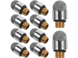 Conjunto De 10 Pontas De Substituição Para Caneta Capacitiva, Nas Cores Fibra E Prata Conjunto De 10 Pontas De Substituição Para Caneta Gokoco