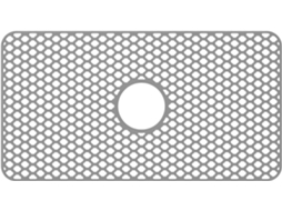 Protetor De Pia Silicone, 72x 38, 7cm, Extra Grande, Cinza, Seguro Para Alimentos, Antiderrapante, Com Escorredor Na