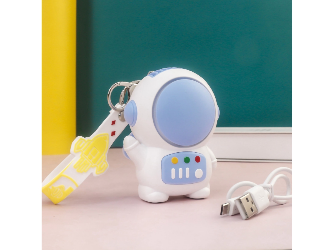 Mini Ventilador Usb Silencioso Espacial para Chaveiro em Azul Escuro LAXISCREED