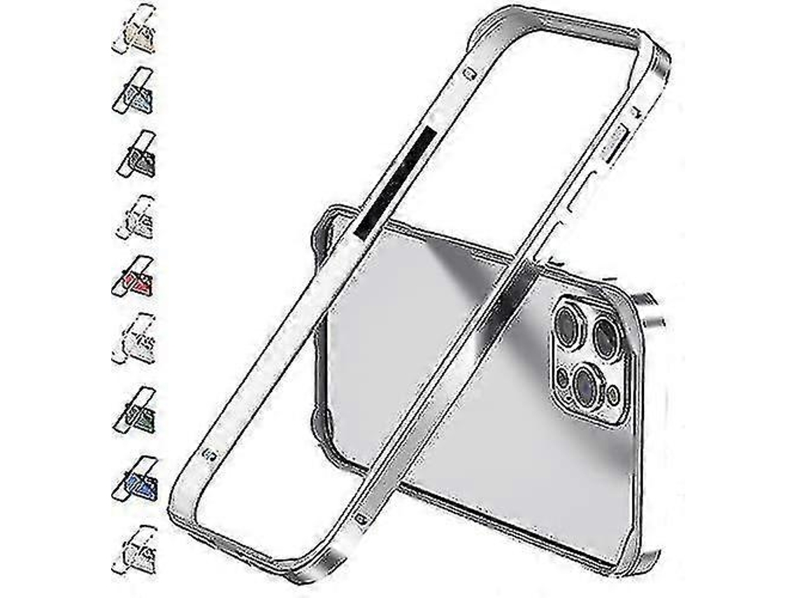 Carcasa De Alumínio Iphone 14 Pro Max/pro/plus Com Borda Elevada E Parafuso De Metal