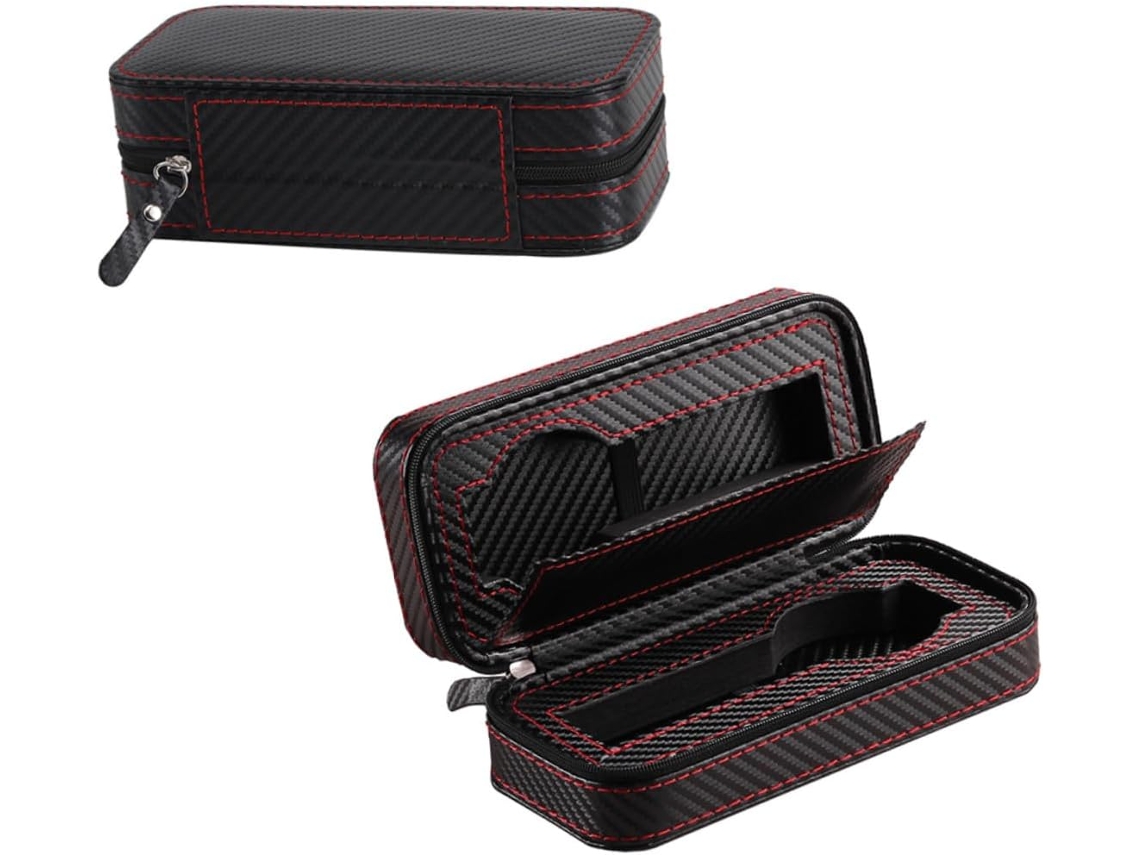 Estojo Portátil Com Zíper Para Relógios, Organizador Para Guardar Relógios, Bolsa De Viagem.