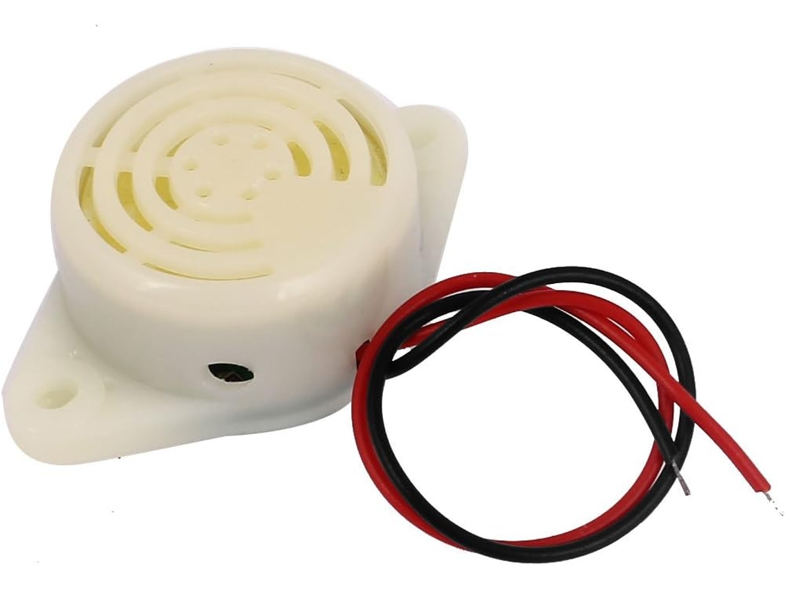 Buzzer Eletrônico Miniatura de Alarme com Tom Intermitente, 2 Fios, 3v 24v Dc CHABERLU