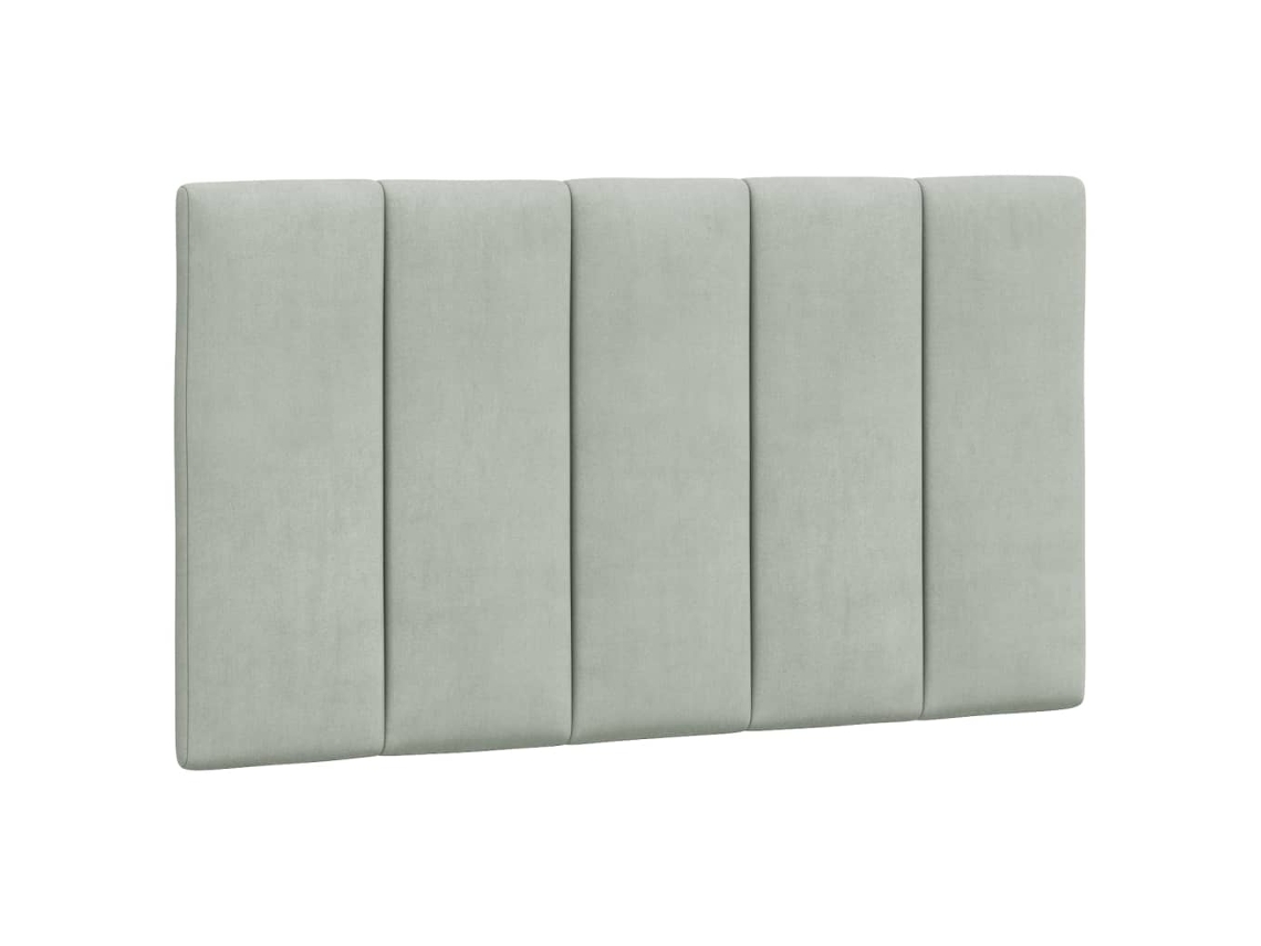 Almofada de Cabeça Hanko Veludo Cinzento Claro MAISON EXCLUSIVE (80 cm)