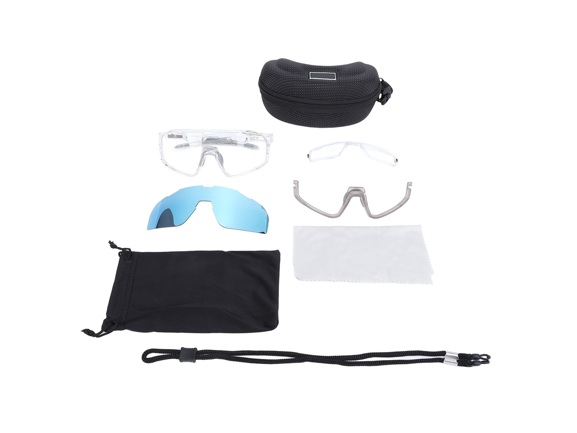 Óculos De Ciclismo Antivento Polarizados Com Lentes Fotochromáticas E Adaptáveis Para Miopia