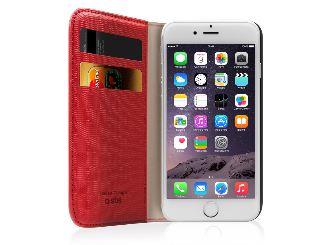 Capa Bookstyle iPHONE 6 4,7' SBS Vermelho