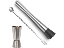 Macerador De Coquetéis Em Aço Inoxidável Pdfans Com Colher De Mistura, Zqkla