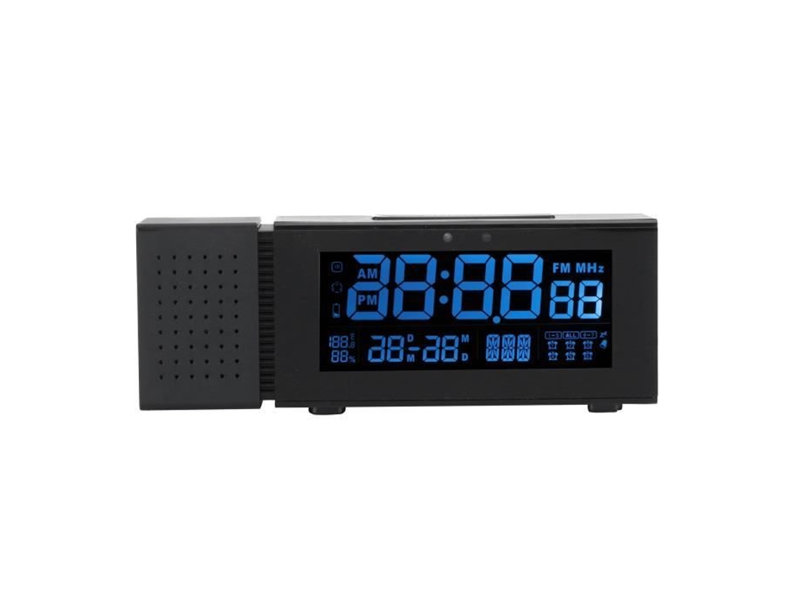 HURRISE Home Clock Multi-Function Digital Sound Alarm Clock para Casa Night Lamp Color Human Sensing