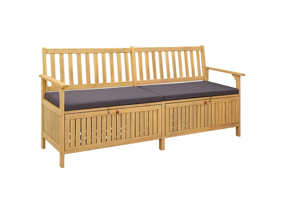 Vidaxl Banco De Arrumação 2 -seater 170 X 63 X 84 Cm Retangular