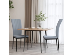Vidaxl Cadeiras De Jantar 2 Pcs Veludo Cinzento-claro