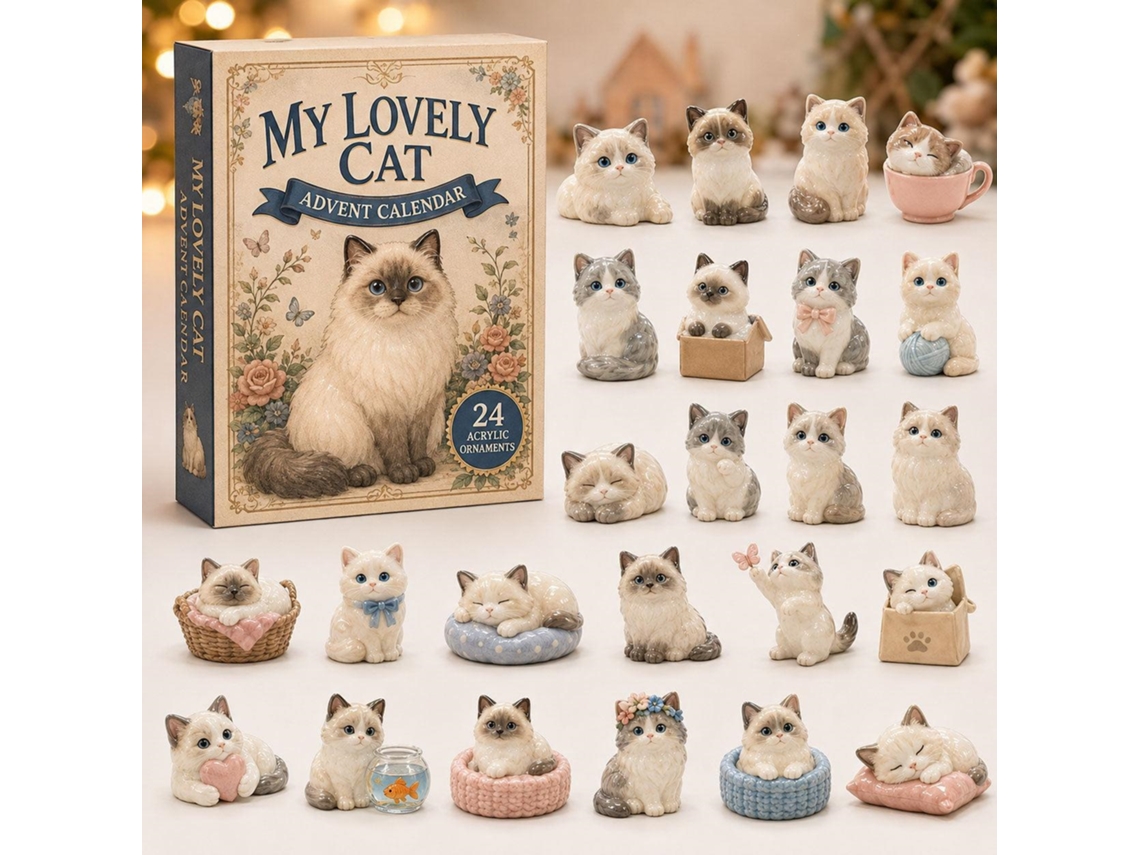 Calendário Do Advento 2d 2026 (gatos Ragdoll)